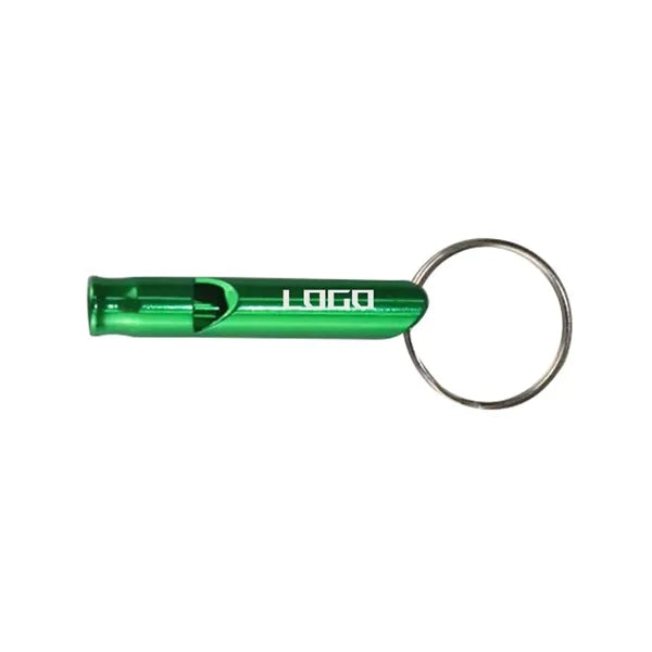 Mini Aluminum Whistle Keychain