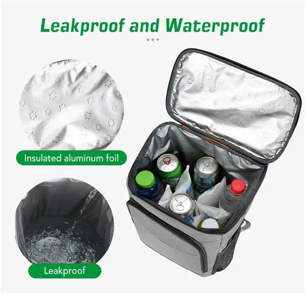 Leakproof Insulated Cooler Bag Lunch Backpack