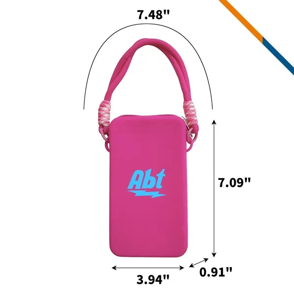 Octavia Holey Beach Tote Silicone Zipper Phone Pouch