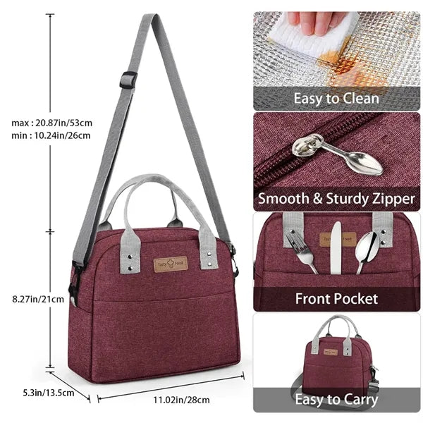 Large Aluminum Foil Thickened Insulation Cooler lunch Bag