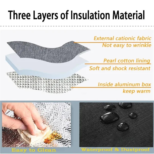 Large Aluminum Foil Thickened Insulation Cooler lunch Bag