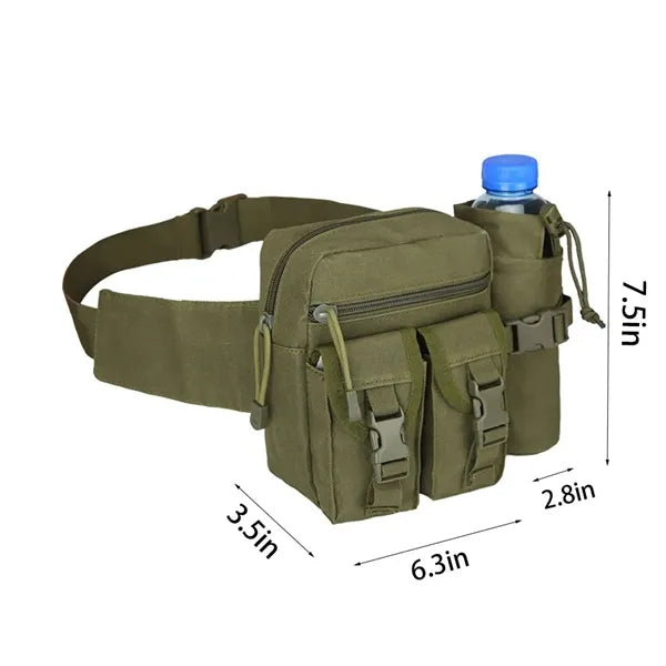 Tactical Waist Pack With Bottle Pocket