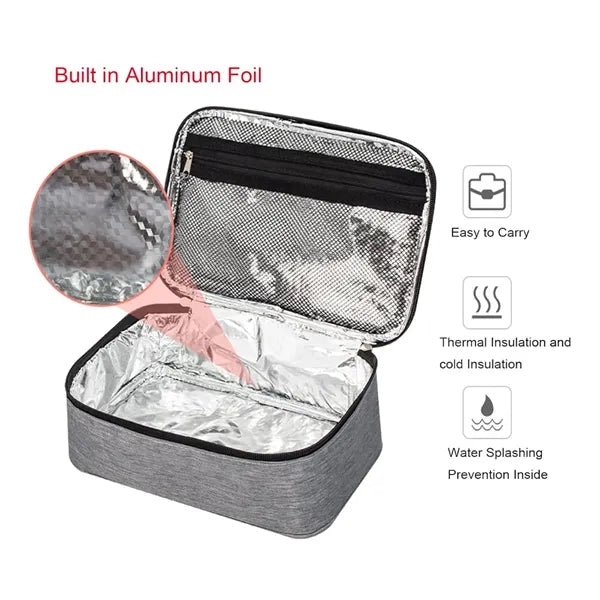 Waterproof Lunch Cooler Bento Bag Food Insulated Picnic Tote