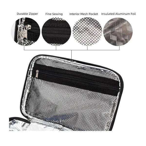 Waterproof Lunch Cooler Bento Bag Food Insulated Picnic Tote