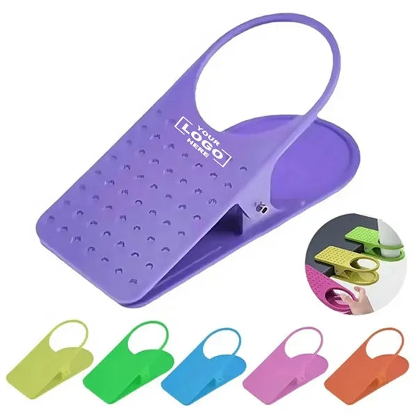 Durable Plastic Clip-On Desk Cup Holder