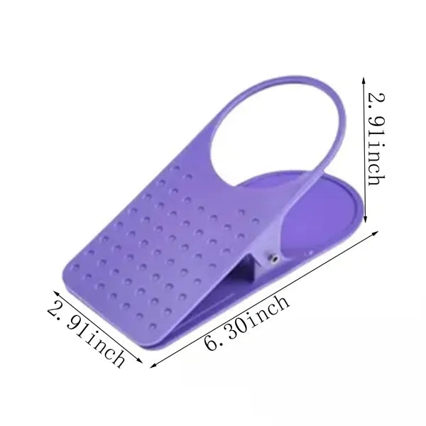 Durable Plastic Clip-On Desk Cup Holder
