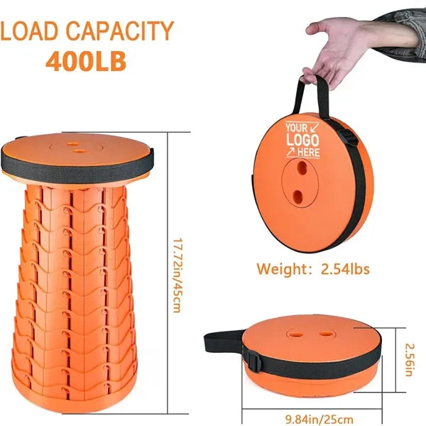 Upgraded Folding Lightweight Sturdy Retractable Stool