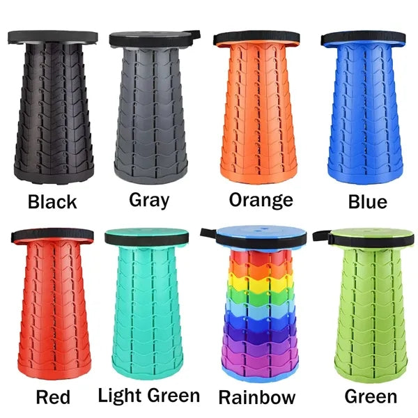 Upgraded Folding Lightweight Sturdy Retractable Stool