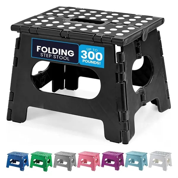 Folding Lightweight Step Sturdy Easy Open Safe Plastic Stool