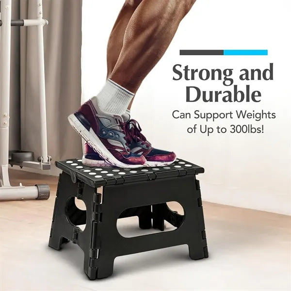 Folding Lightweight Step Sturdy Easy Open Safe Plastic Stool