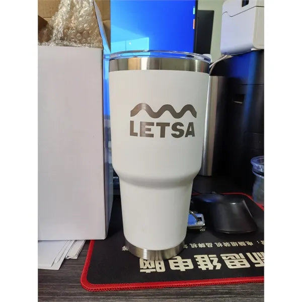 30oz Stainless Steel Tumbler with Lid