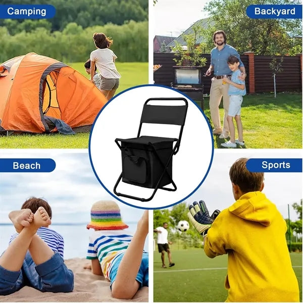 Outdoor Portable Foldable Fishing Chair with Storage Bag