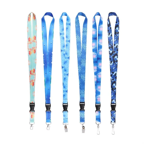 3/4" Polyester Detachable Lanyards Sublimated Full Color