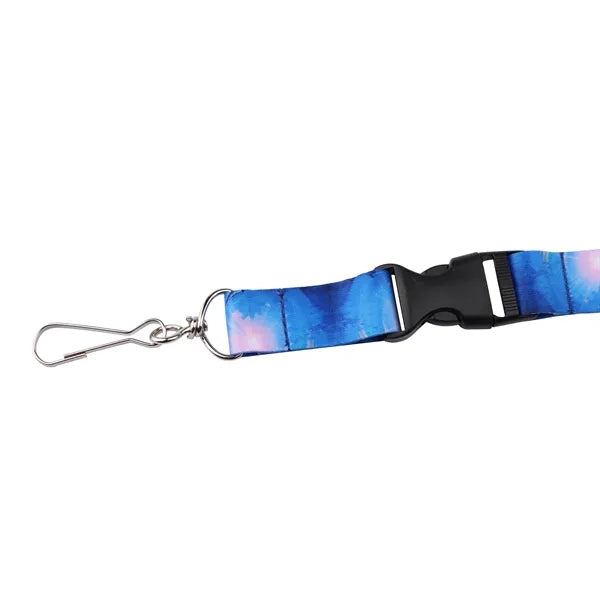 3/4" Polyester Detachable Lanyards Sublimated Full Color
