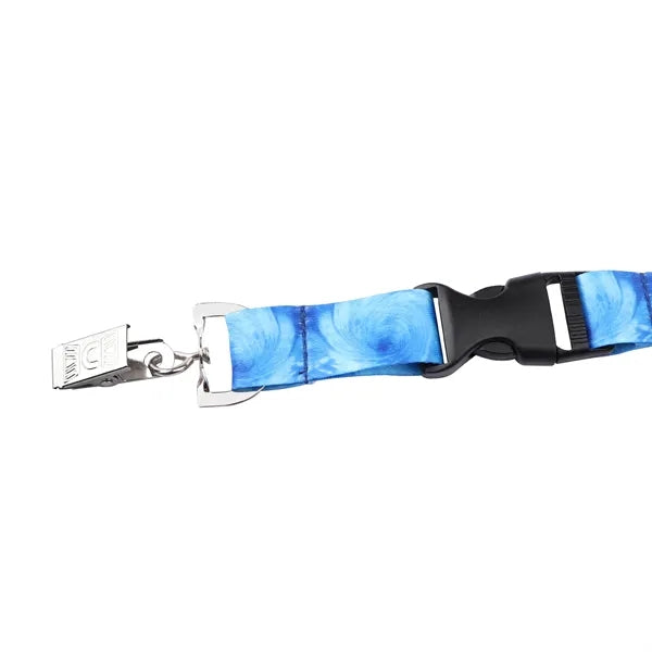 3/4" Polyester Detachable Lanyards Sublimated Full Color
