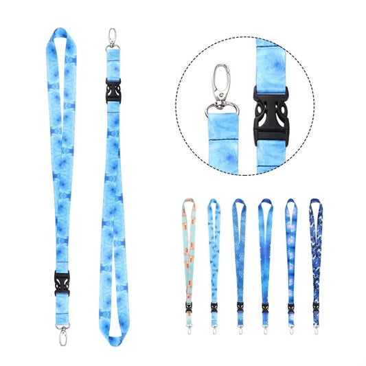 3/4" Custom Detachable Lanyard W/ Swivel Hook
