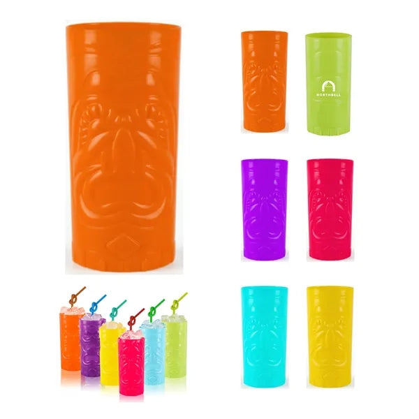 Tropical 24oz Plastic Tiki Mug