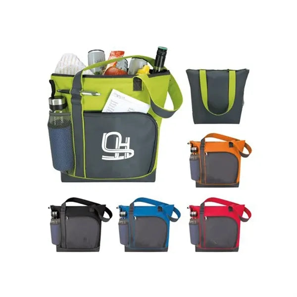 Oxford Cloth Tote Cooler Bag With Heat Sealed PEVA Liner