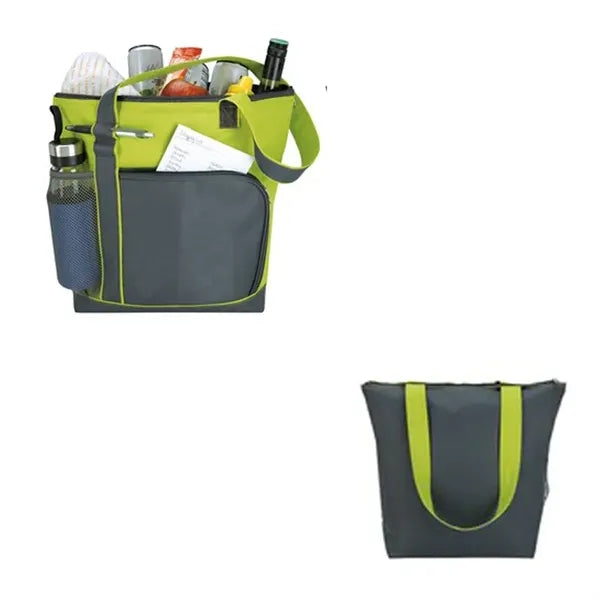 Oxford Cloth Tote Cooler Bag With Heat Sealed PEVA Liner