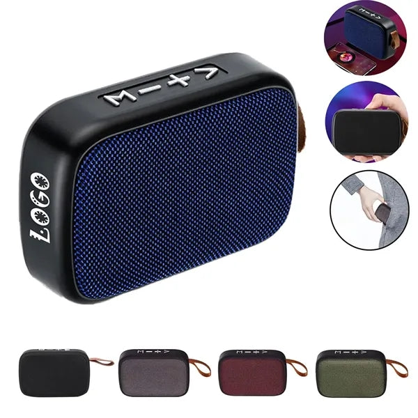Portable Fabric Wireless Bluetooth Speaker With Lanyard