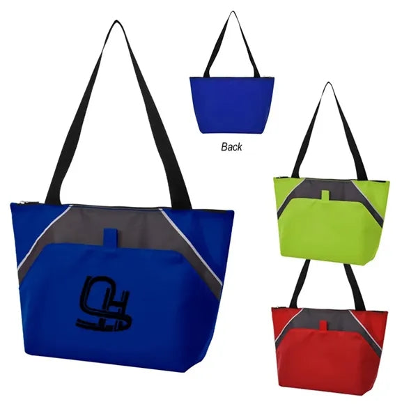 210D Polyester Breeze Shopping Tote Lunch Cooler Bag
