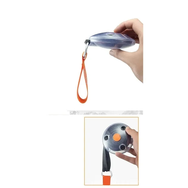 Retractable Nylon Tote Bag with Reel Mechanism