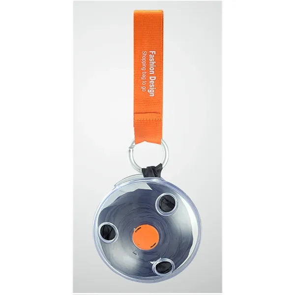 Retractable Nylon Tote Bag with Reel Mechanism