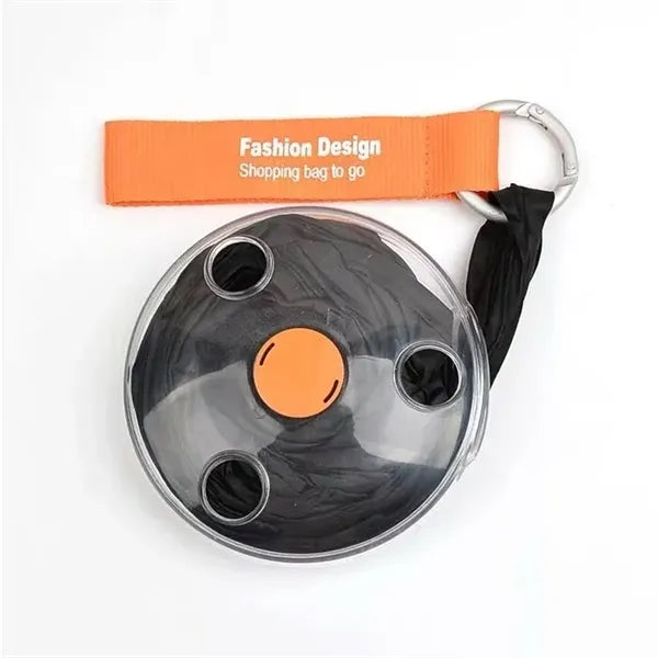 Retractable Nylon Tote Bag with Reel Mechanism