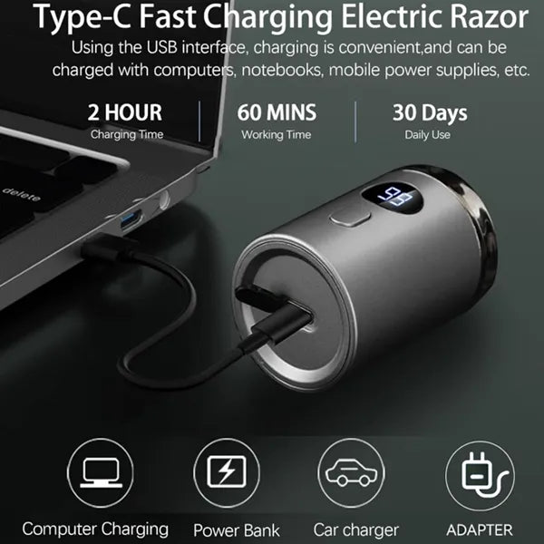 Portable Electric Shaver Mini Rechargeable Beard Razor