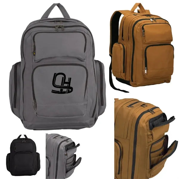 35L Oxford Cloth Triple Compartment Backpack