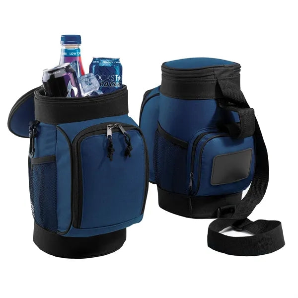 6 Can Oxford Insulated Crossbody Golf Cooler Caddy Bag