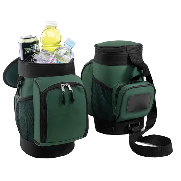 6 Can Oxford Insulated Crossbody Golf Cooler Caddy Bag