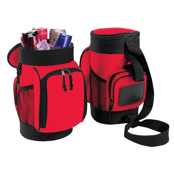 6 Can Oxford Insulated Crossbody Golf Cooler Caddy Bag