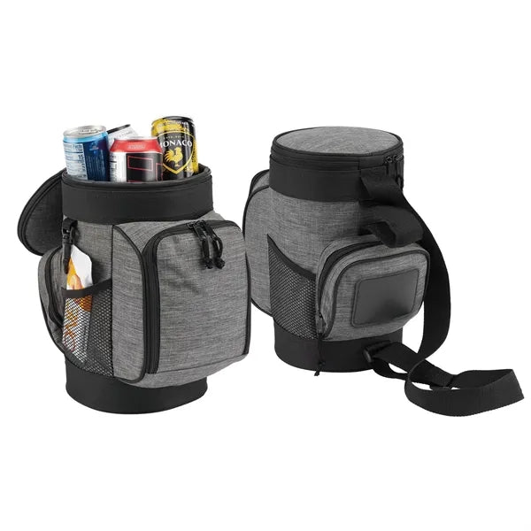 6 Can Oxford Insulated Crossbody Golf Cooler Caddy Bag