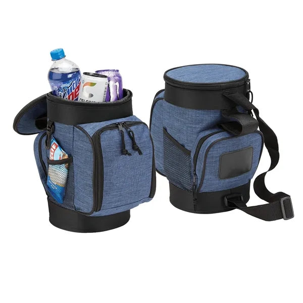 6 Can Oxford Insulated Crossbody Golf Cooler Caddy Bag