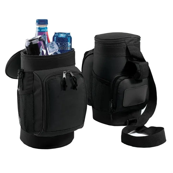 6 Can Oxford Insulated Crossbody Golf Cooler Caddy Bag