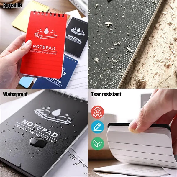 Pocket Waterproof Spiral Notepad