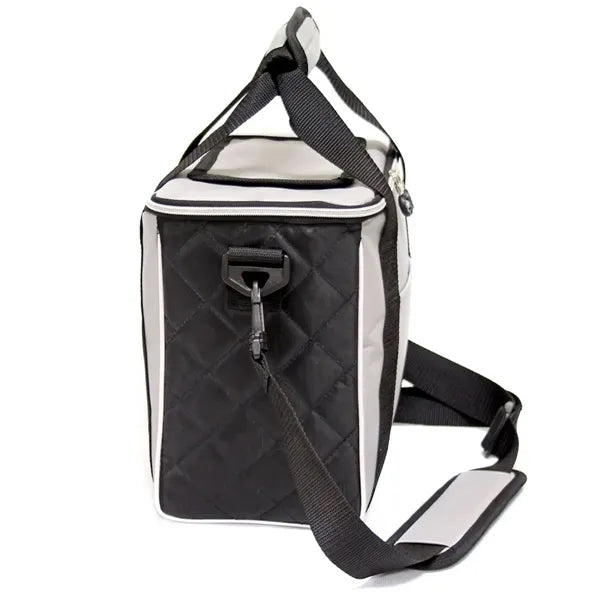 Cooler Insulated Lunch Bag With Top Hook And Loop Tape Open
