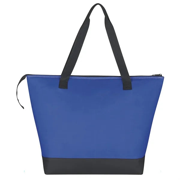 Shopping Insulated Tote Cooler Bag With Side Mesh Pocket