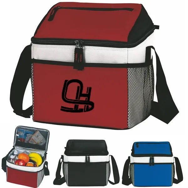 Triple Color Oxford Cloth 8 Bottle Insulated Cooler Bag