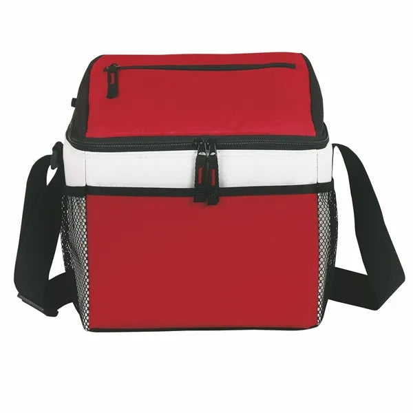 Triple Color Oxford Cloth 8 Bottle Insulated Cooler Bag
