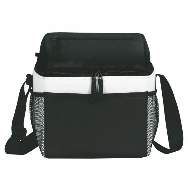 Triple Color Oxford Cloth 8 Bottle Insulated Cooler Bag