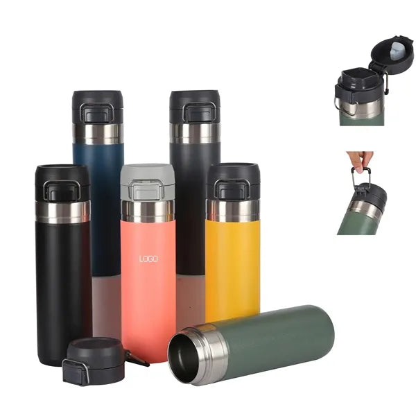 27oz Water Bottle with Push Button Lid