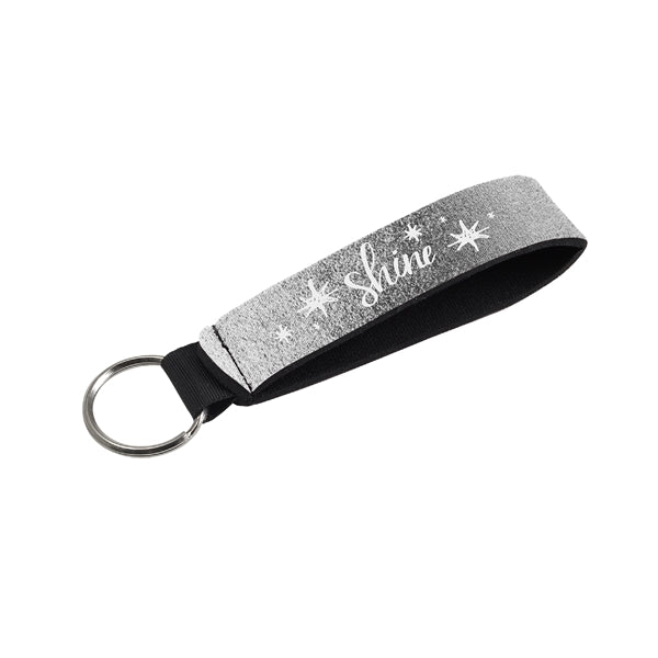 Metallic Neoprene Wrist strap key holder