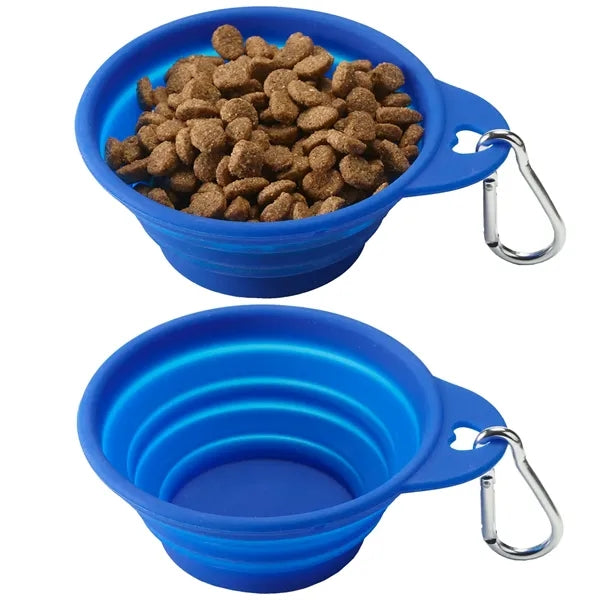 Collapsible Pet Bowl with Carabiner, 8 oz.