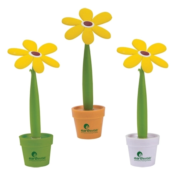 Flower ballpoint pen with mini pot