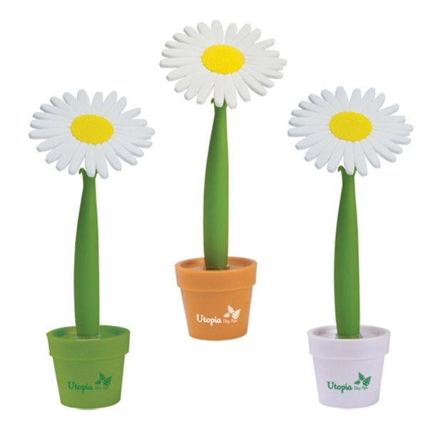 Flower ballpoint pen with mini pot
