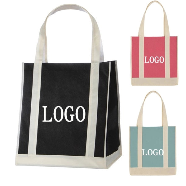 NonWoven Two-Tone Shopper Tote