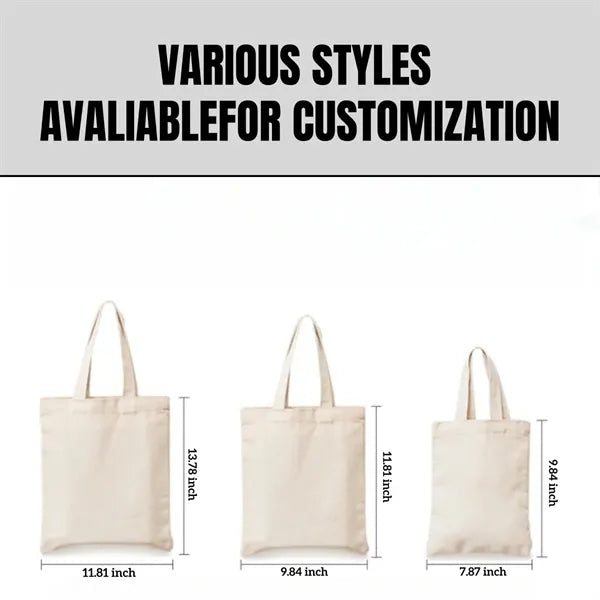 Blank Cotton Canvas Tote Bag