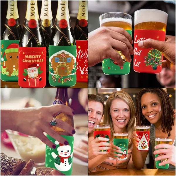 Christmas Can Cooler Sleeves